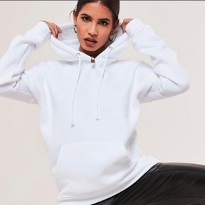 White Hoodie Sweatshirt